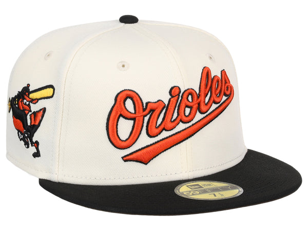 Baltimore Orioles Pinstripe 59FIFTY Fitted Hat, Brown - Size: 7 3/4, MLB by New Era