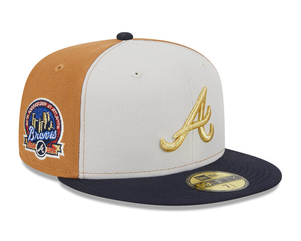 Yellow Atlanta Braves Fitted Hat