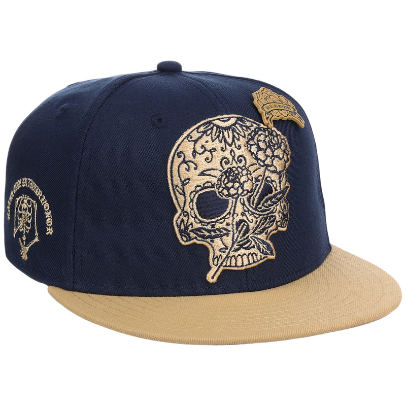 Modelo Dia De Los Muertos Fitted 'Flower Sugar Skull'