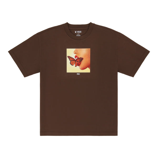 Playboy x FELT Lip T-Shirt Brown