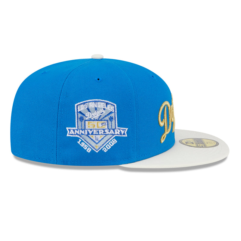 Los Angeles Dodgers MLB Deck the Halls 59FIFTY 'Spin The Dreidel'