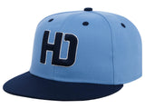 Lids Hat Drop Branded HD Fitted Cap - Sky Blue/Navy/Sky Blue